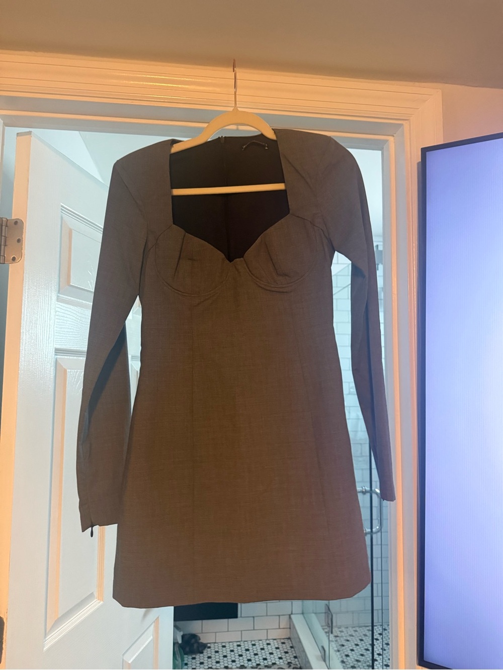 ZARA gray short mini dress